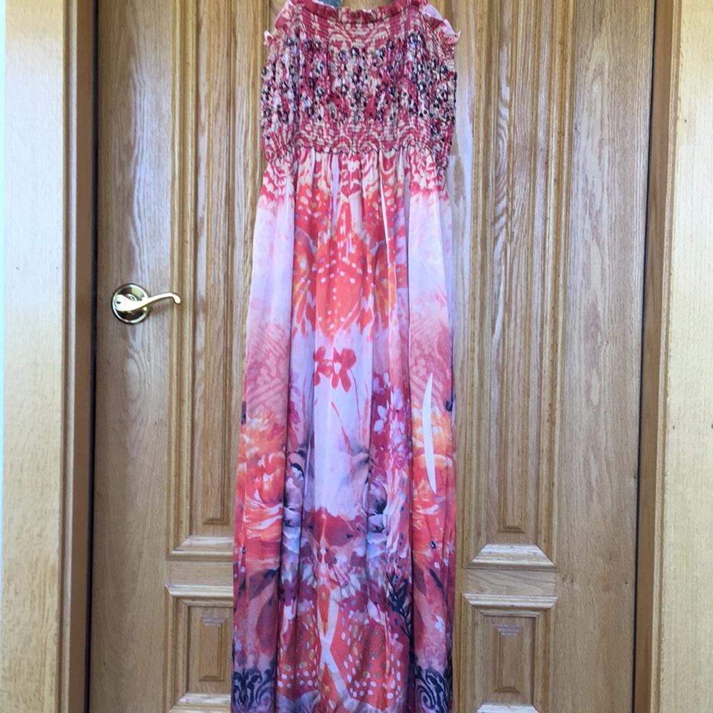 Lapis Hawaïenne Motif Dress purchased in Hawaii junior girl OS empire waist - Picture 7 of 11